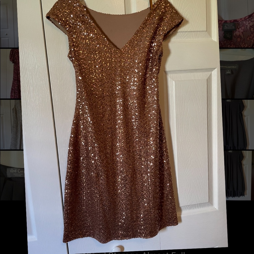 RL Gold Sequin Dress